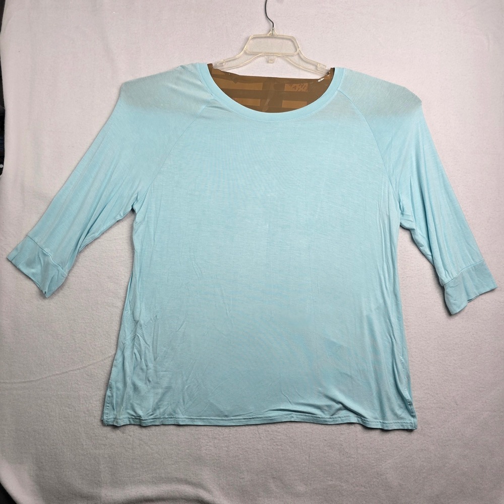 Honeydew XXL Light Blue 3/4 Sleeve Raglan Tee T-Shirt Women's intimate sleepwear